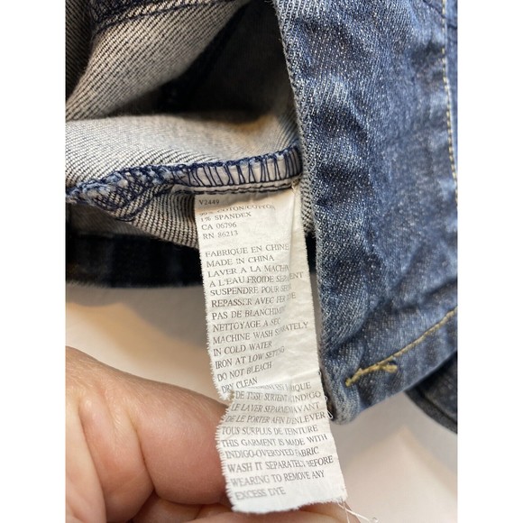 Tristan and Iseut Woman Denim Jacket Long Slv Button Front, size medium - Picture 11 of 12